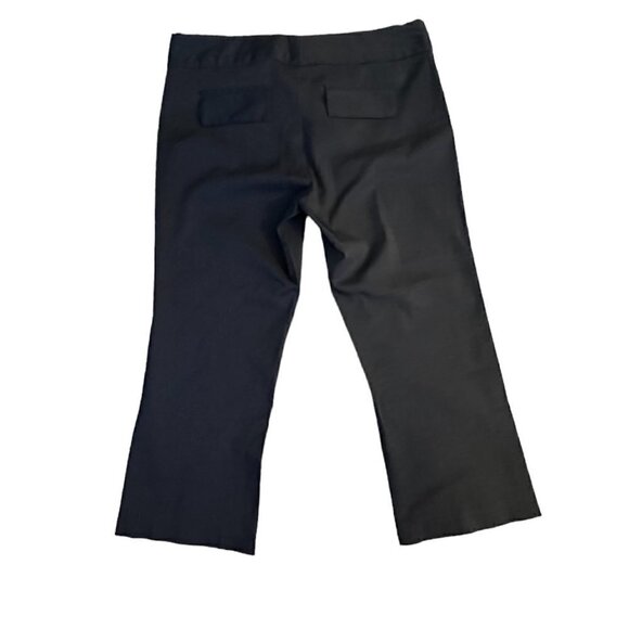 Charlotte Russe Black Cropped Casual Trouser Capri Pant Junior Women's Size 7 - Picture 2 of 5